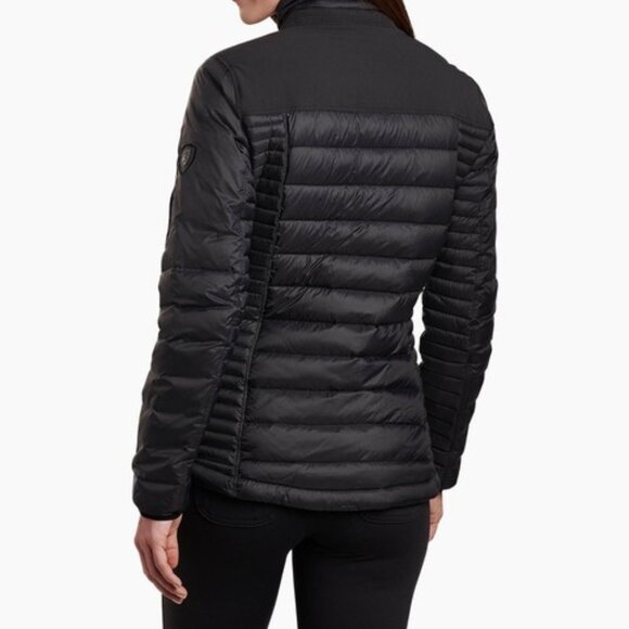KUHL SPYFIRE WOMEN'S DOWN JACKET RAVEN (BLACK) SMALL RIPSTOP ABRASION RESISTANT - Picture 2 of 16
